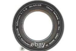 MINTCanon 50mm f/1.4 L L39 Leica Screw Mount LTM Lens From JAPAN