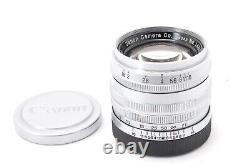 MINT? CANON 50mm f/1.8 MF Lens Leica L39 LTM L Mount Silver Lens From JAPAN