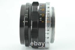 MINT Canon 35mm F2 Black Leica Screw Mount L39 LTM Lens 35mm Finder JAPAN