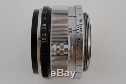 MINT Canon 35mm f/1.8 for LEICA M39 Screw Mount Free shipping JAPAN #18136