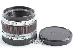 MINT Canon 35mm f/2.8 Black MF Lens for LTM L39 Leica Screw Mount From JAPAN