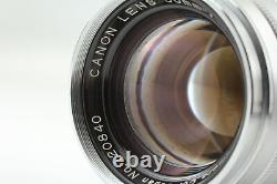 MINT- Canon 50mm f/1.8 MF Lens Leica L Screw Mount L39 LTM Silver From JAPAN