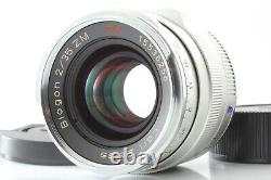 MINT? Carl Zeiss Biogon T 35mm f2 ZM Leica M Mount Silver Lens From JAPAN