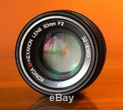 MINT Konica M-Hexanon 50mm F2 Lens (Leica M-Mount / Japanese Summicron)