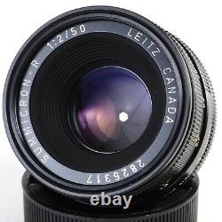 MINT- Leica Leitz Canada Summicron-R 50mm f2 E55 3-Cam R Mount Lens #5317