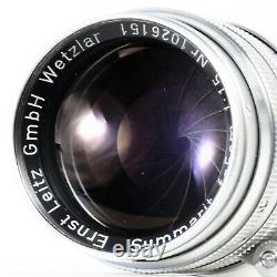 MINT- Leica Summarit 5cm 50mm f1.5 L39 LTM Screw Mount Lens Very Nice