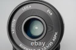 MINT Leica Summarit-M 35mm f/2.4 F2.4 E46 ASPH. Lens (11671) Black, M Mount