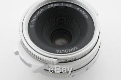 MINT Minolta G-ROKKOR 28mm f/3.5 LTM L39 Leica Screw Mount from Japan 430