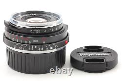 MINT Voigtlander Color Skopar 35mm F2.5 P II VM Black Lens Leica M Mount JAPAN