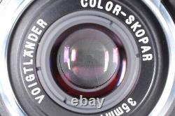 MINT Voigtlander Color Skopar 35mm F2.5 P II VM Leica M Mount Black Lens JAPAN