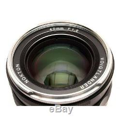 MINT+++Voigtlander Nokton 40mm f/1.2 Aspherical Lens VM Mount Leica M