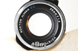 MINT+++Voigtlander Nokton Classic 35mm F/1.4 S. C VM Lens Leica M Mount withBox