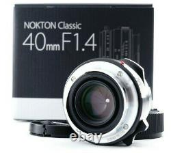 MINT in BOX Voigtlnder Nokton Classic 40mm F/1.4 Lens Leica M Mount From JAPAN