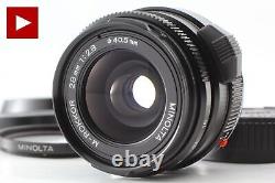MINT+++withHood Minolta M-Rokkor 28mm F/2.8 Lens for CL CLE Leica M mount JAPAN