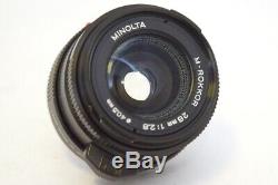 Minolta M-Rokkor 28mm f2.8 Leica M Mount con Paraluce originale