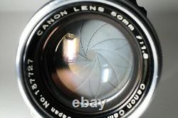 Mint Canon L 50mm F1.8 Silver LTM L39 Leica Screw Mount Lens from Japan #ab06