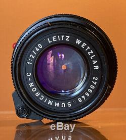 Mint LEICA SUMMICRON-C 40mm f/2 Lens (M-Mount)