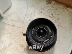 Ms optical lens 35 mm f 2.8 Contax T2 Leica M-mount Film ModifiedMS optics M7 M6