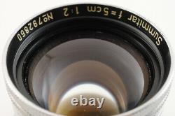 NEAR MINTLeica Leitz Summitar 5cm 50mm F/2 12 L39 LTM Screw Mount Lens JAPAN