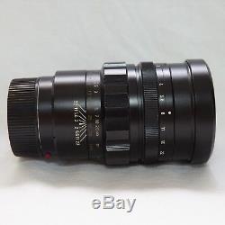 NEAR MINT- Black Leica Leitz 90mm F2 Summicron Rangefinder M Mount Lens