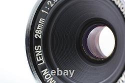 NEAR MINT? Canon 28mm f/2.8 Wide Lens LTM L39 Leica Screw Mount From JAPAN 2490
