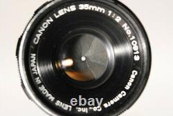 NEAR MINT Canon 35mm f2 Wide Angle L39 LTM Lens Leica Screw Mount From JAPAN