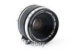 NEAR MINT Canon 35mm f/2.8 Leica Screw Mount L39 Lens Black From JAPAN #TA-390