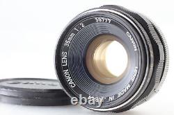 NEAR MINT Canon 35mm f/2 Wide Angle Lens LTM L39 Leica Screw Mount From JAPAN