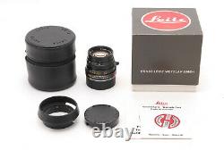 NEAR MINT IN BOX LEICA SUMMICRON M 50MM F2 BLACK Ver III V3 M MOUNT From JAPAN
