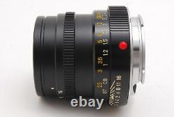 NEAR MINT IN BOX LEICA SUMMICRON M 50MM F2 BLACK Ver III V3 M MOUNT From JAPAN