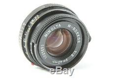 NEAR MINT MINOLTA M ROKKOR 40mm f/2 Lens Leica M Mount for CL CLE from JAPAN
