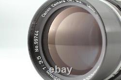 NEAR MINT with Hood? Canon 135mm F3.5 LTM L39 Lens Finder Leica Screw Mount JAPAN