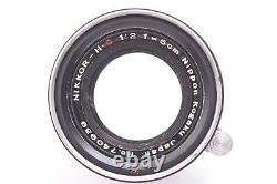 NIKKOR-H. C. 5cm 50mm f2 f/2 Nippon Kogaku Japan Leica screw mount #740939