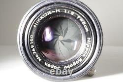 NIKON NIKKOR-H 50mm F2 LTM L39 Leica Screw Mount MF Prime Lens from Japan #8210