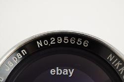 NIKON NIKKOR-P. C 8.5cm 85mm F2 LTM L39 Leica Screw Mount Lens from Japan #8187
