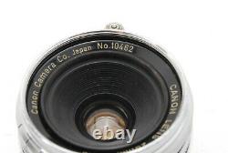 N MINTCanon 28mm f/2.8 Lens Leica Screw Mount LTM L39 From JAPAN