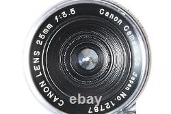 N MINT? Canon 25mm f/3.5 MF Lens LTM L39 Leica L Screw Mount Lens From JAPAN