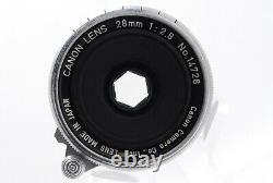 N MINT? Canon 28mm f/1.8 ltm l39 LEICA l Screw Mount From JAPAN