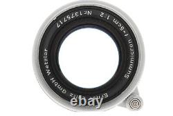 N MINT+++? Leica Summicron 5cm 50mm f/2 L39 LTM L Mount 1956 Lens From JAPAN