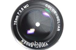 N MINT? Voigtlander COLOR HELIAR 75mm f/2.5 MC LTM L39 Leica L Screw Mount Lens
