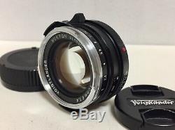 N Mint Voigtlander Nokton Classic 40mm f1.4 MC Multi MF Lens VM Leica M mount