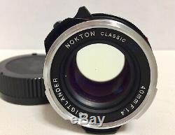 N Mint Voigtlander Nokton Classic 40mm f1.4 MC Multi MF Lens VM Leica M mount