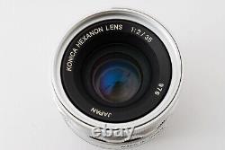 NearMint Konica Hexanon 35mm f/2 Lens Limited to 1000 L39 Mount LTM Leica A202