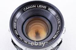 Near MINT Canon 35mm f/1.5 MF Lens LTM L39 Leica Screw Mount f1.5 From JAPAN