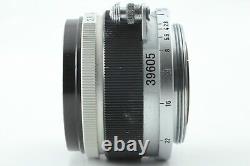 Near MINT? Canon 35mm f/2.8 LTM Leica L39 Screw Mount MF Lens with Cap From JAPAN