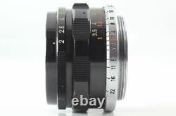 Near MINT Canon 35mm f/2 Black Leica Screw Mount L39 LTM MF Lens From JAPAN