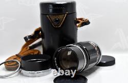 Near MINT Canon Lens 135mm F3.5 L39 LTM Leica screw Mount withCase From JAPAN