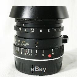 Near MINT Minolta M Rokkor 28mm F/2.8 for CLE CL Leica M Mount with Hood JAPAN