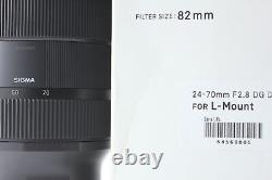 Near MINT Sigma 24-70mm f/2.8 DG DN Art Lens for Leica L Mount From JAPAN