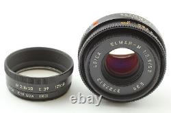 Near MINT with Hood Shade? Leica Elmar-M 50mm f2.8 E39 M Mount Lens from JAPAN